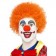 Crazy Clown Wig, Orange