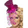 Pink Glitter Mini Top Hat