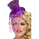 Purple Glitter Mini Top Hat