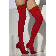 Sheer Red Lace Top Stockings