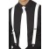 White 1920s Elasticated Braces