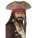 Pirate Hat Brown With Hair