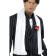 White 1920s Scarf With Tassels