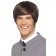 60s Short Male Mod Wig Brown